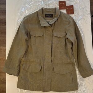 Loro Piana Traveller Jacket in Linen Women's EU 44 (Fits Medium - Large)
